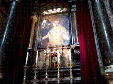 Philipp-Neri-Altar mit Herzreliquiar in Perugia